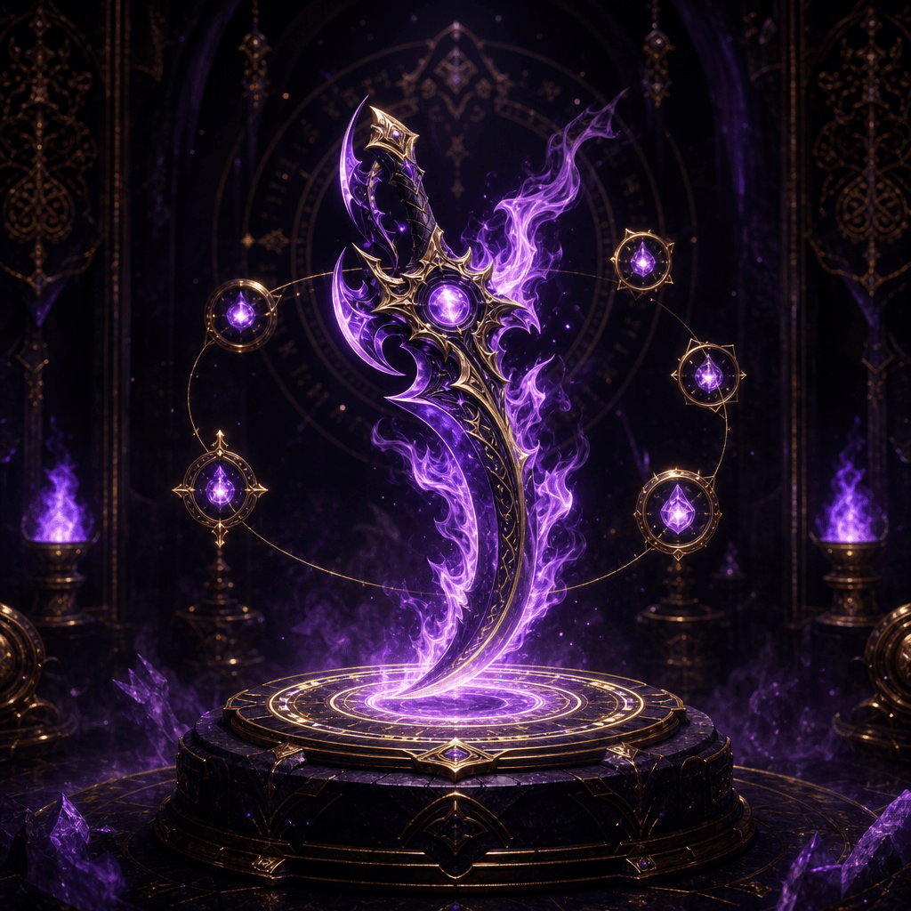A single relic on display — one token, one reading